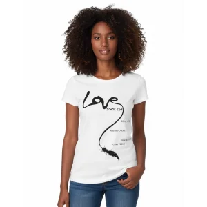 Berrak Love Baskılı Bayan T-Shirt 8007