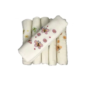 Bulteks Nakışlı Kadife Desen 5 Havlu 30X50