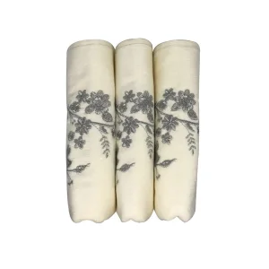 Bulteks Simli Nakışlı Kadife Desen 1 Havlu 30X50
