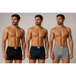 Huma One Erkek Havlu Bel Düz Boxer 6 lı