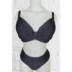 Mila Kaplı Toparlayıcı Bikini 2512 Siyah 46
