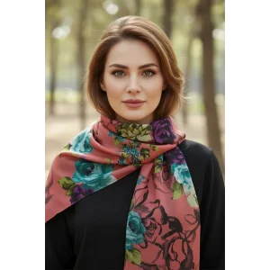 Egyptian Alize Flower Pattern Shawl Design 4