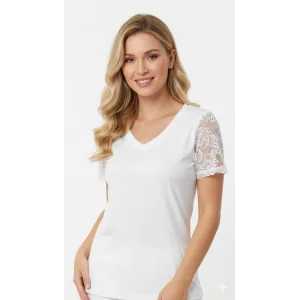 B256 ŞAHİNLER  LYCRA YARIM KOL BEYAZ RENK