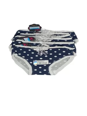 2595 Clear Navy Colored Waist Lace Child Bikini 6 Pieces 1-2 years
