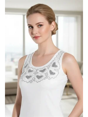 Falcons Womens Embroidered Lycra Tank Top B338