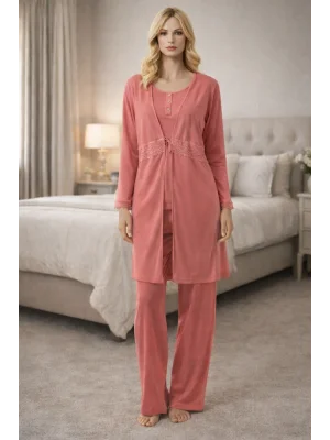 21464 Şahinler 3 lü Sabahlıklı Takım