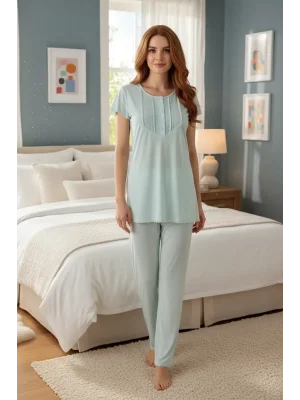 Limissi Womens Pajama Set 23404 Green