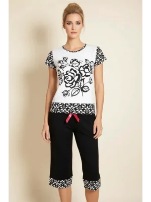 Şahinler Gül Desenli Kaprili Takım B497