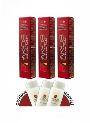Akos 9.2 Açık Sarı Bej Saç Boyası 60 ML ( 3 Adet Boya+ 3 Adet Oksidan)