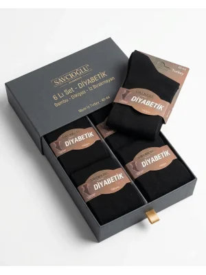 Savcıoğlu Diabetik Bambu Soket Çorap 6 ADET