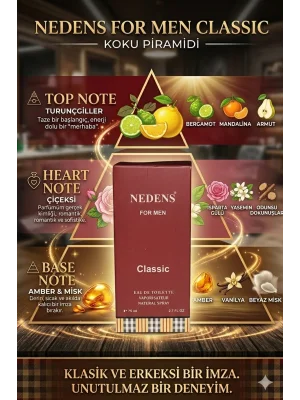 Nedens For Men Classic 75 ml 2.7FL Erkek Parfüm