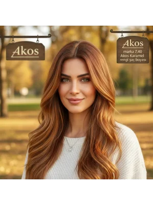 7,40 Akos Karamel 60 Gr Profesyonel Tüp saç Boyası