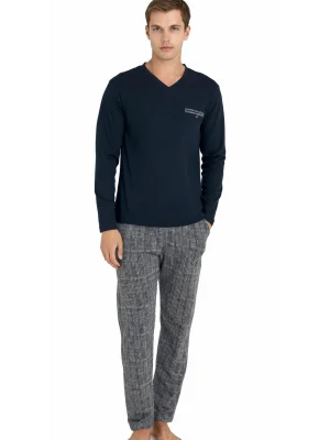 Kly V Yaka Pijama Takımı   9214