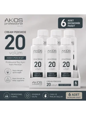 Akos Krem Peroksit 20 Volüm %6 60ML-10 Adet