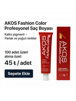 Akos Profesyonel Saç Boyası 60 Gr 100 Adet Kampanyalı Satış