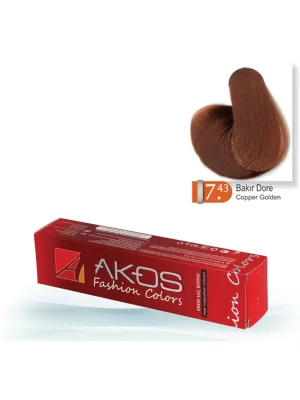 Akos Hair Dye Copper Gold 7.43