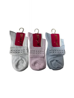 Aytuğ Taşlı Bayan Soket Çorabı 3 ADET 30319