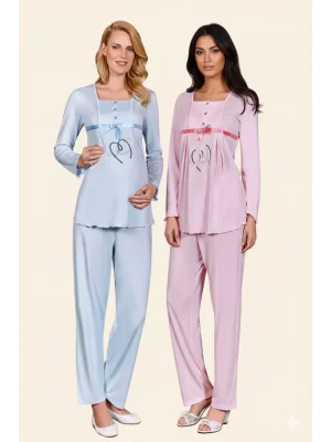 Berrak Bayan Hamile Pijama Takımı 392