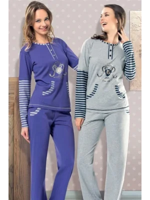 Berrak Bayan Kışlık Pijama Takımı 5290