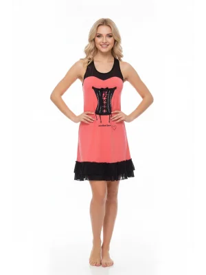 Clear Womens Tulle Nightgown Dress