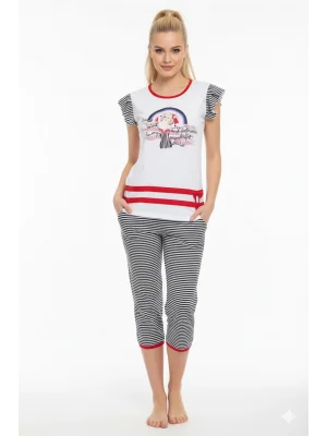 Berrak Çizgili Cruise Kaprili Takım 2422