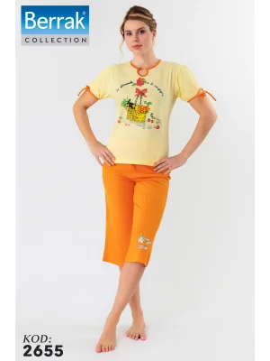 Clear Womens Capri Pajama Set 2655