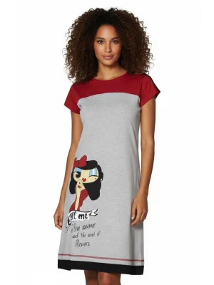 Berrak Kadın Kız Baskılı Elbise 2473