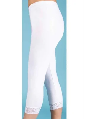 Clear Womens Long Leg Lace Leggings 2067