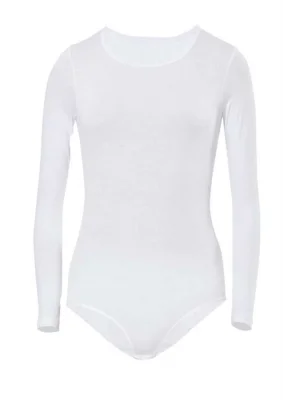 Berrak Kız Çocuk Uzun Kol Çıtçıtlı Pamuklu Badi