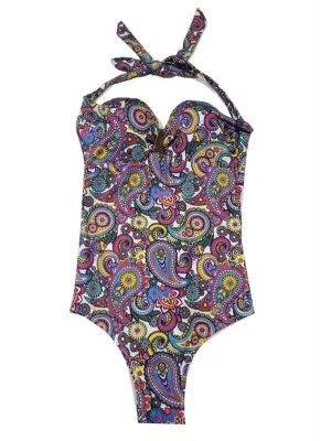 Black Spade Kadın Mayo 8258 Printed Baskılı 36