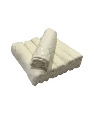 Bulteks Jakarlı Kadife Desen 1 Havlu 30X50