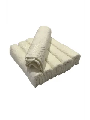 Bulteks Jakarlı Kadife  Havlu 30X50 - Desen 2