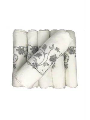 Bulteks Simli Nakışlı Kadife Havlu 30X50  Desen 3