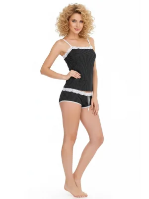 Çizgili Straplez Atlet Takımı 2177