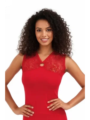 Dantelli Floklu Kravize Kolsuz Modal Kadın Bluz Elestan