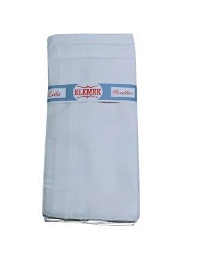 Elemek Erkek Beyaz Mendil 12 adet 39x39 cm