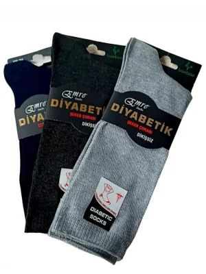 Emre Erkek Diyabetik Bambu Çorap 12 adet