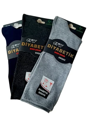 Emre Erkek Diyabetik Bambu Çorap 6 Adet
