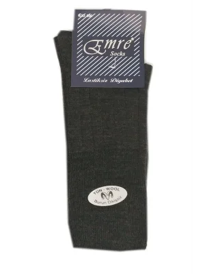 Emre Erkek Lastiksiz Diyabetik Yün Çorap
