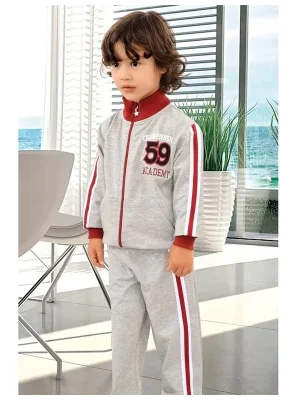Boys Collared Zippered Sweat Suit 5036 HMD