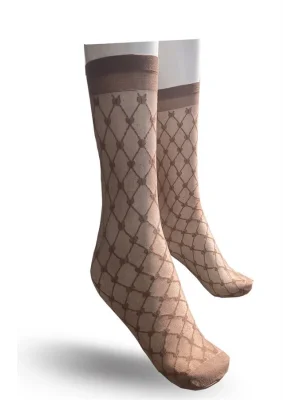 Flavour Kadın Norma Dizaltı Çorap vizon