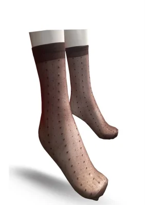 Flavour Womens Polka Dot Ankle Socks