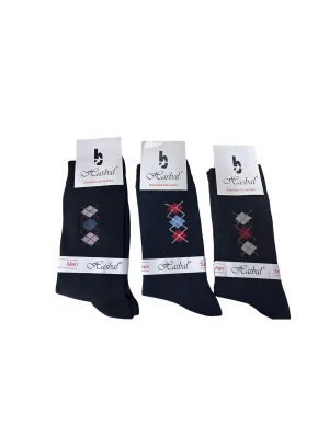 Hasbal Erkek Çorap Baklava Dilimi Desenli 12 Adet