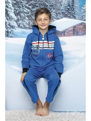 Hmd Boys Hooded Zippered Tracksuit Set 5032