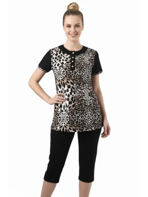 HMD Womens Leopard Legging Suit 60018