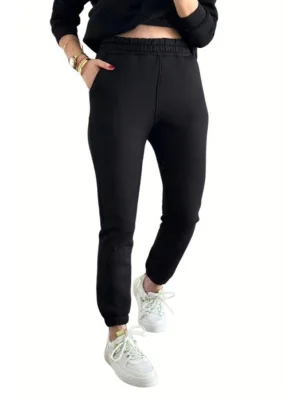 Jogger 3 İplik Şardonlu Cepli Tek Alt