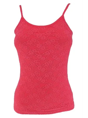 Womens Lace-Strap Tank Top 1030
