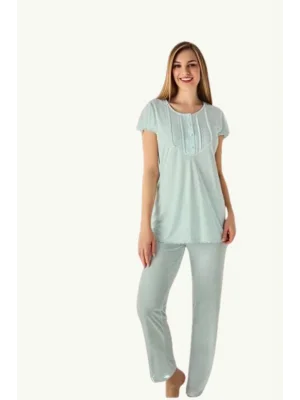 Limissi Kadın Pijama Takım 23404 Yeşil