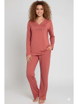 Limissi Viskon Uzun Kollu Kadın pijama takımı 24642