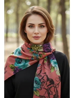 Egyptian Alize Flower Pattern Shawl Design 4